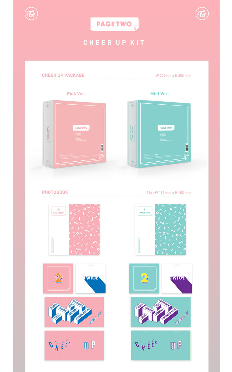 TWICE - Mini Album Vol. 2 [PAGE TWO] (We will ship out Random version ( Among Mint ver. , Pink ver. , Special ver.))
