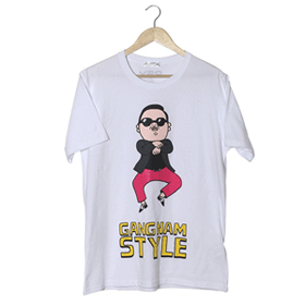 [YG Official MD] 2012 Psy GANGNAM STYLE T-shirt (White_XL)