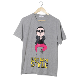 [YG Official MD] 2012 Psy GANGNAM STYLE T-shirt (Gray_L)