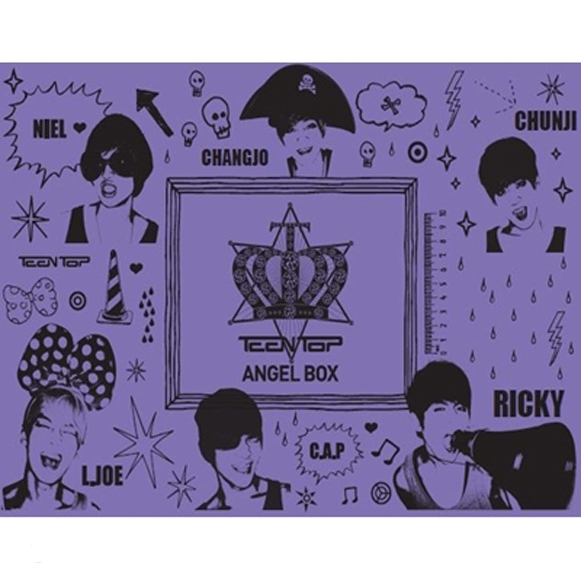 [写真集+DVD] TEEN TOP - Angel Box (160p 写真册+1 DVD+Diary+Note+Pencil Set+Clear File+Sticker)