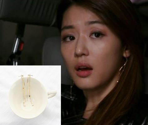 My Love from the Star - SBS Drama_Jun ji hyun : love chic gold earring(Silver Needle)