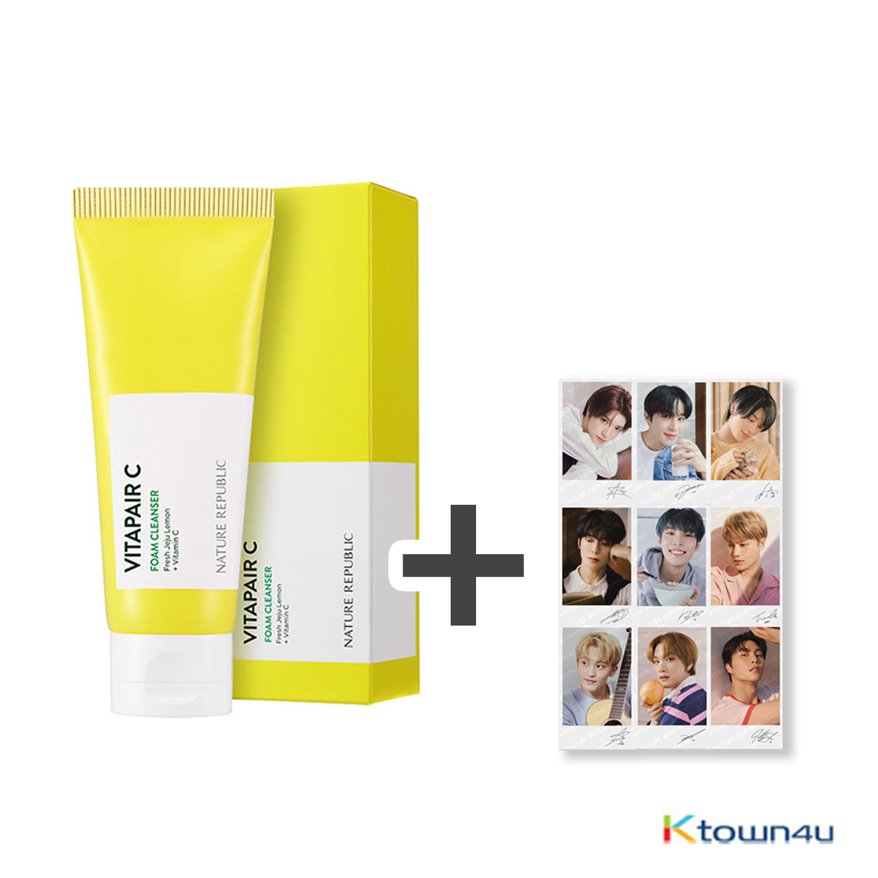 [NCT127 +NATURE REPUBLIC] Vita Pair C Foam Cleanser + 3 Photocards