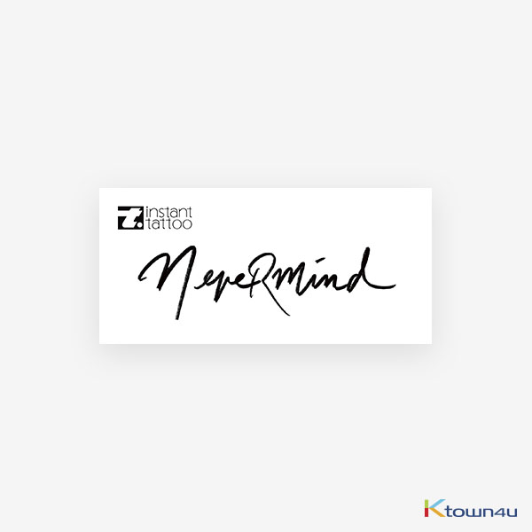 [BTS GOODS][instant tattoo] Lettering_Nevermind