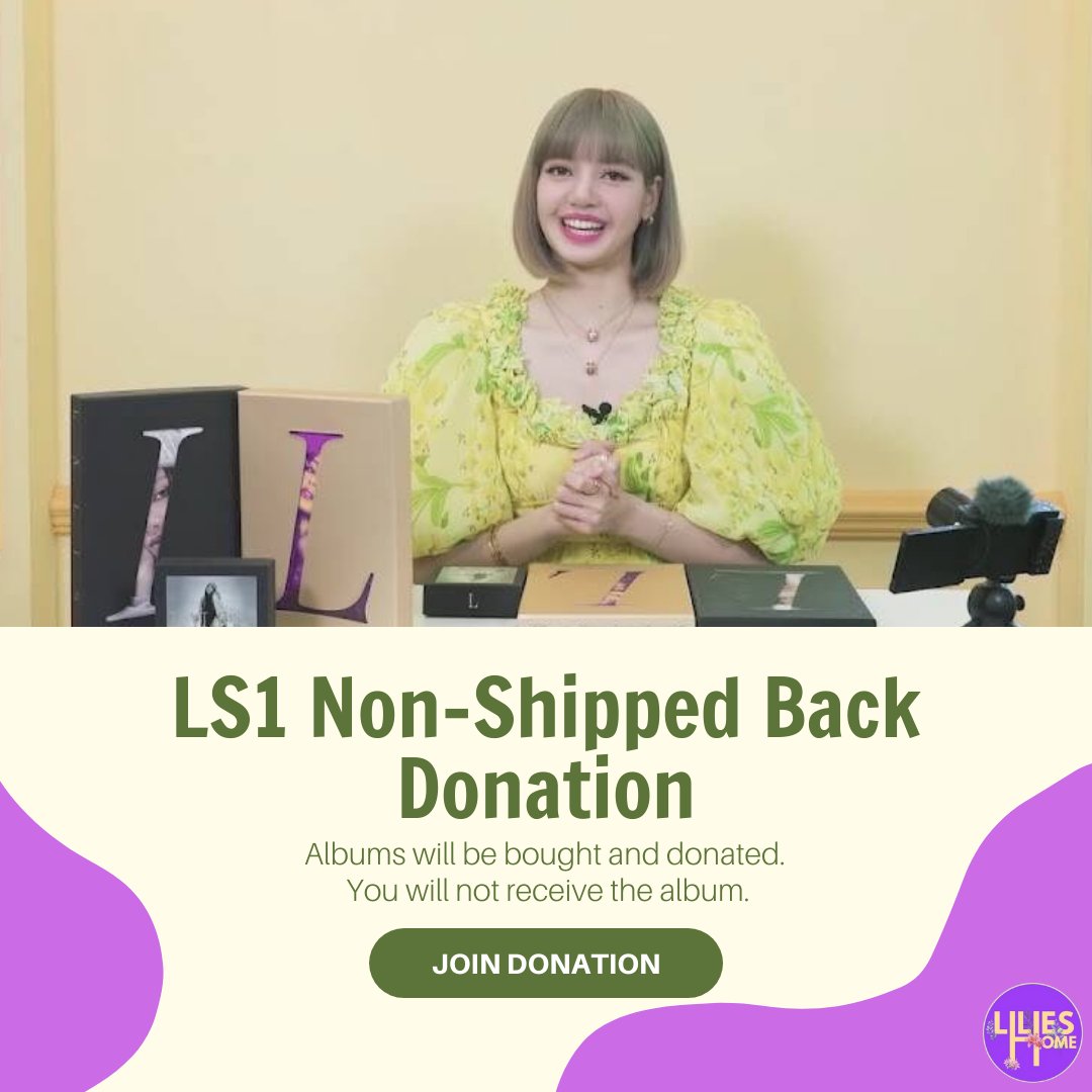 [Donation] LISA FANCLUB PROJECT by @LiliesHome_