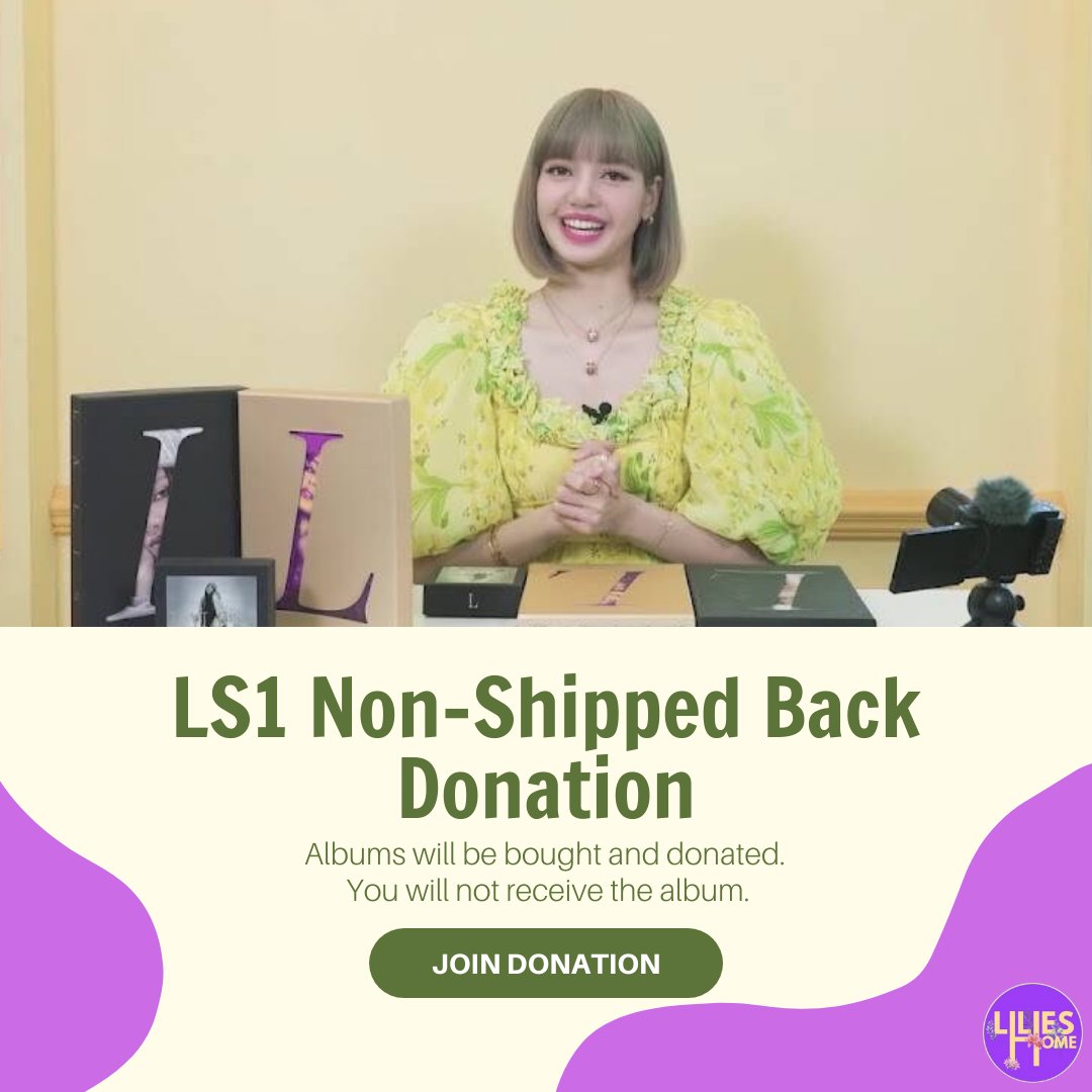 [Donation] LISA FANCLUB PROJECT by @LiliesHome_