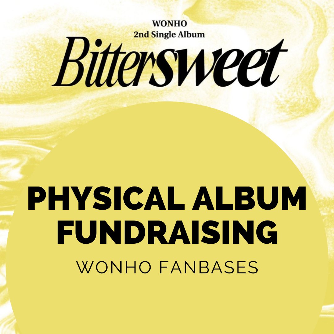 [Donation] Non-shipped albums donation 2022 WONHO [Bittersweet] by Wonho's Wenees Fundraisers @WHGlobalUnion