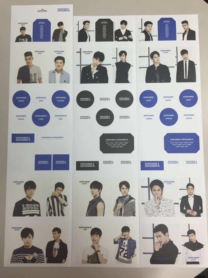 [SUM] Super Junior - Long Sticker Set