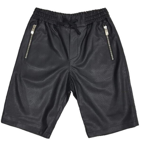 NONA9ON - [MEN'S] PERFORATED FAUX LEATHER SHORT PANTS