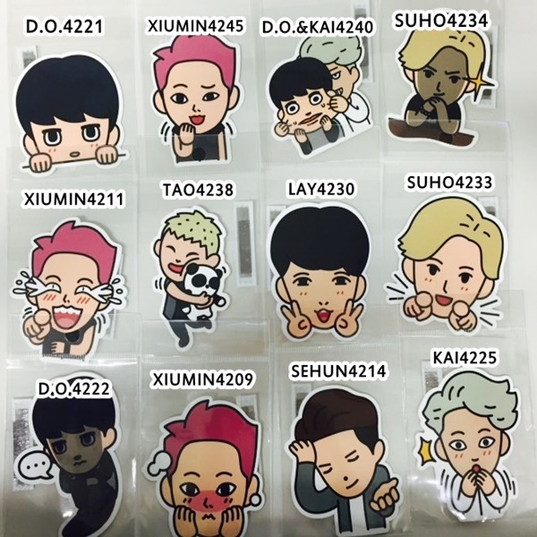 [SUM] EXO - Character Sticker