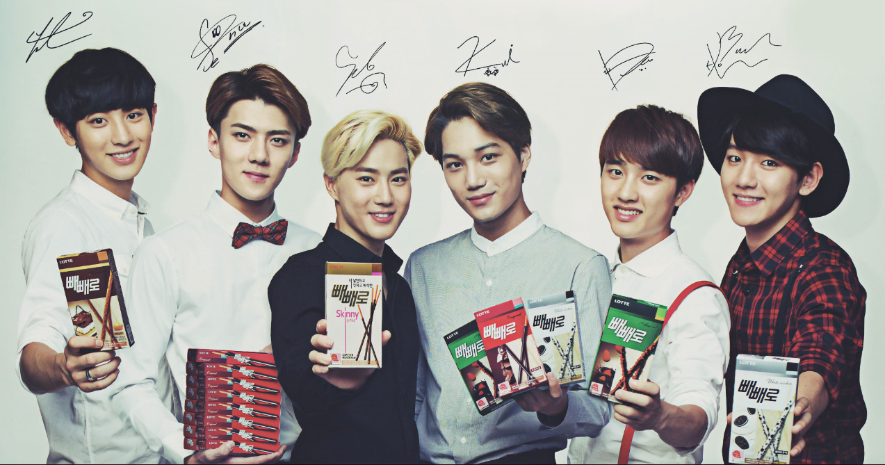 EXO - PEPERO Special Edition Set(10ea) + Poster 2p + Standing Dolls + Sticker