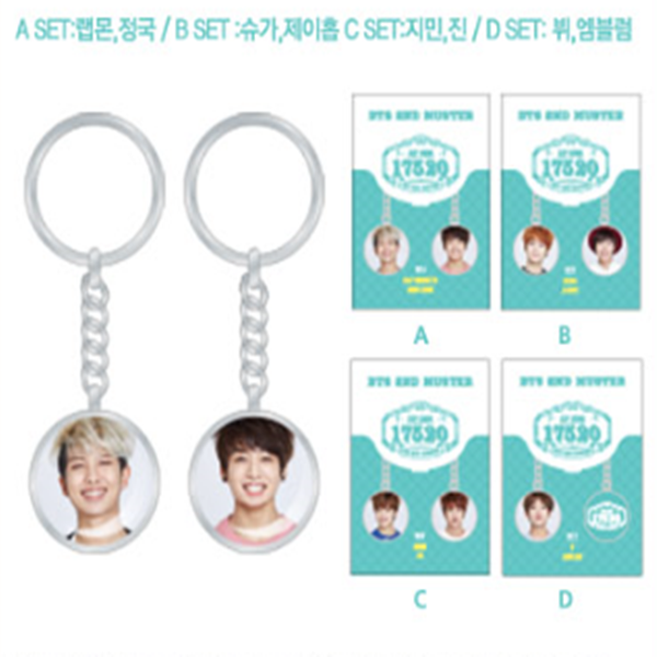 BTS - FACE KEY RING (A) [ZIP CODE 17520 BTS 2ND MUSTER]