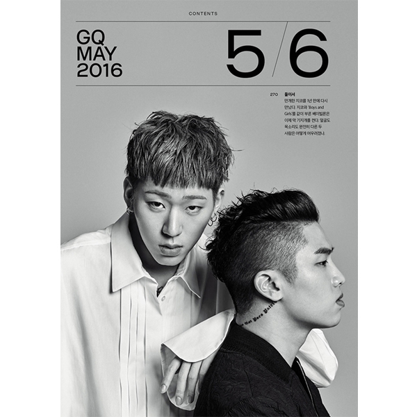 GQ KOREA 2016.05 (GOT7, Block B : ZICO)
