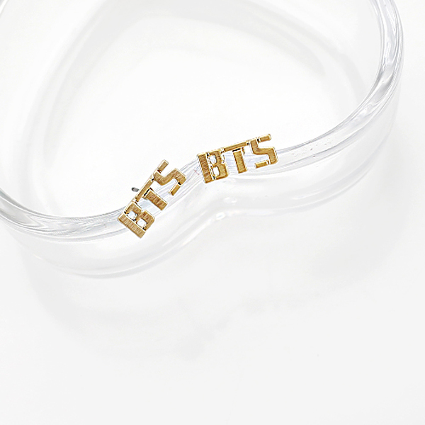 [アズママ:イヤリング] BTS st - Logo Earring [asmama]