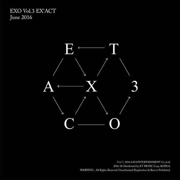 EXO - 正規3集 [EX’ACT] (中国語バージョン) (ランダムバージョン)