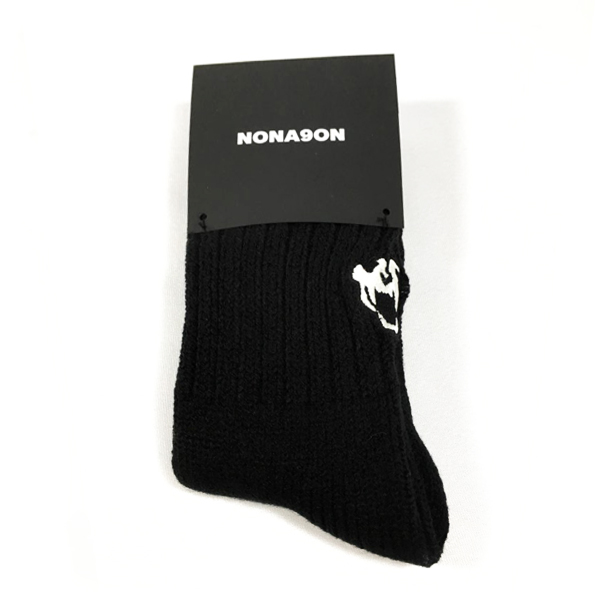 NONA9ON - [ACC] Skull Embroidery Socks (Black) [16FW]