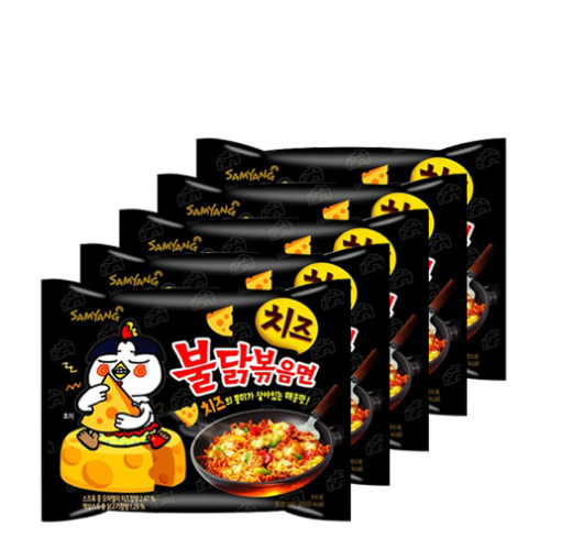 [SAMYANG] Cheese Spicy Chicken Roasted Noodles 140g * 5EA