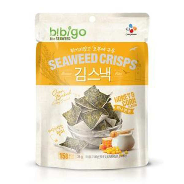 [BIBIGO] Seaweed Crispy Snack Honey&Corn 36g