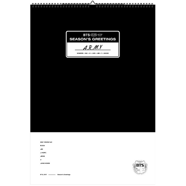 BTS - BTS 2017 WALL CALENDAR (Limited Edition)