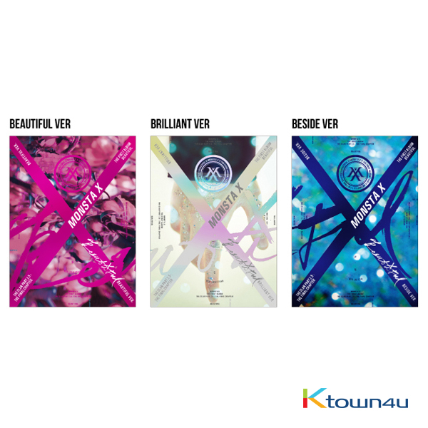 [SET][3CD + 6POSTER SET] MONSTA X - Album Vol.1 [BEAUTIFUL] (Beautiful Main Ver.) + (Brilliant MV Making Ver.) + (Beside Unit Ver.)