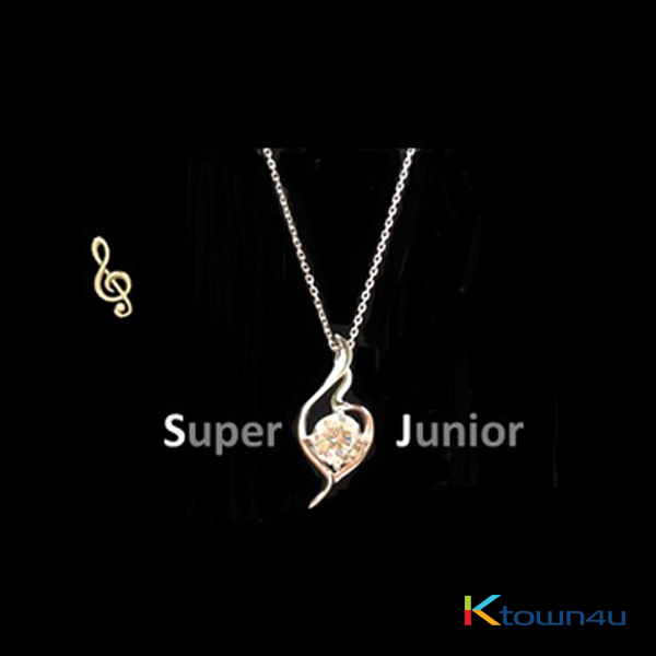 Super Junior - Super Junior Official necklace (WHITE GOLD PLATING)