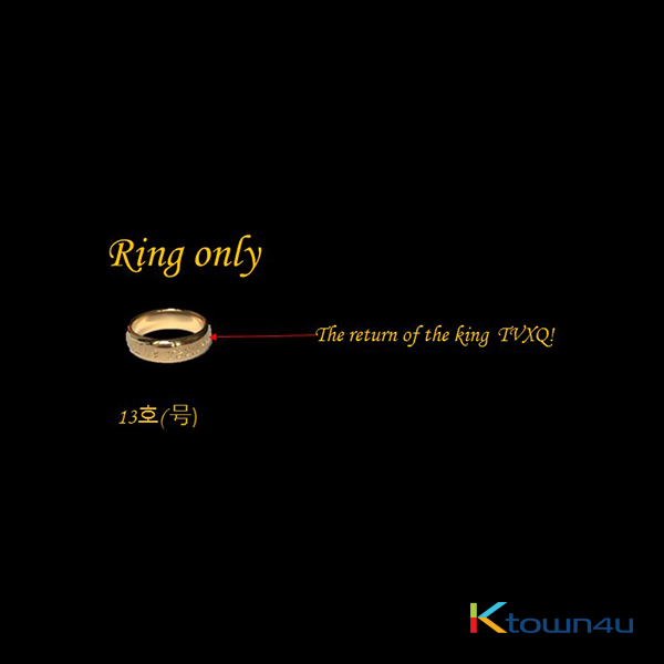TVXQ - Dong Bang Shin Ki Official Ring ONLY