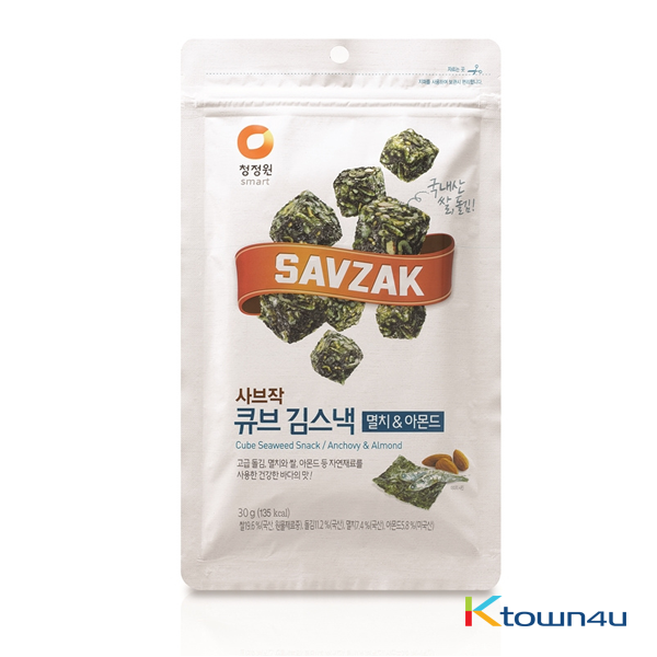 [chungjungone] Cube Seaweed Snack anchovy Almond 30g