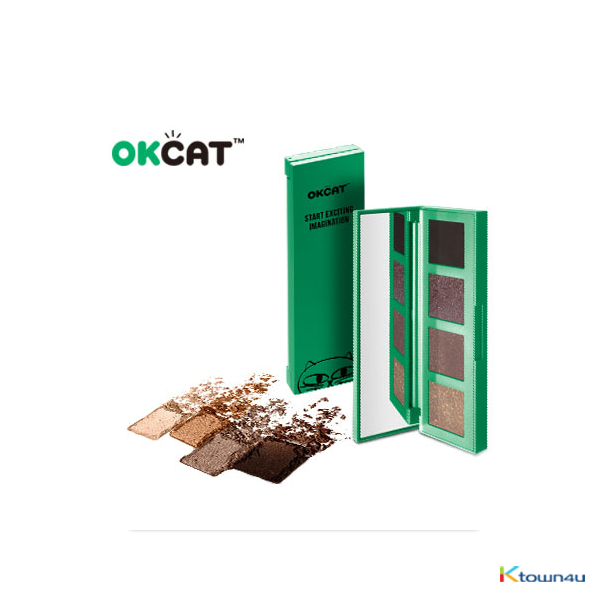 [costagram] OKCAT MILK FACE DAILY STYLING EYE SHADOW KIT (4 Color)