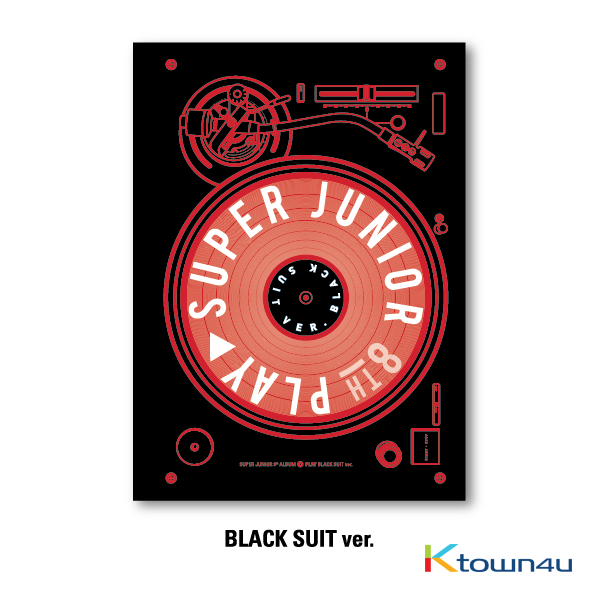 Super Junior (スーパージュニア)- 正規8集アルバム [PLAY] (Black Suit バージョン)