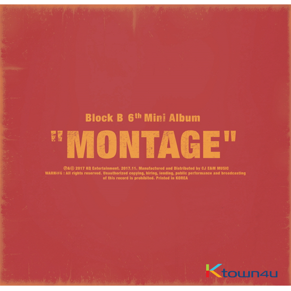 Block B - Mini Album Vol.6 [MONTAGE] 
