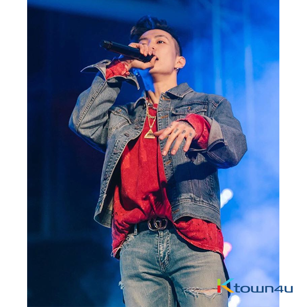 [Park Jae Bum (Jay Park)] NONA9ON - [MEN'S] WELCOME TO THE YEAR OF DOG APPLIQUED DENIM JACKET