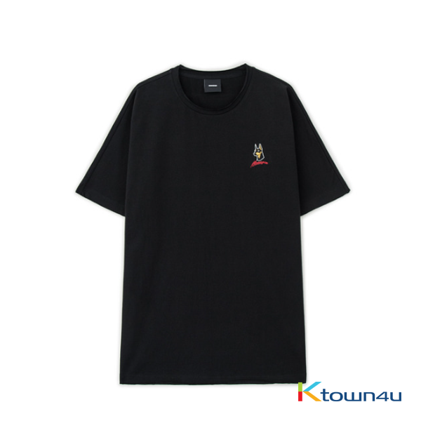 NONA9ON - [MEN'S] WELCOME TO THE YEAR OF DOG EMBROIDERED T-SHIRT (BK)