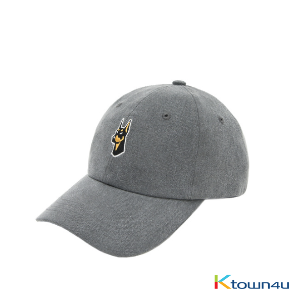 NONA9ON - [ACC] WELCOME TO THE YEAR OF DOG EMBROIDERED PIGMENT WASHED COTTON BALLCAP (D/GY)