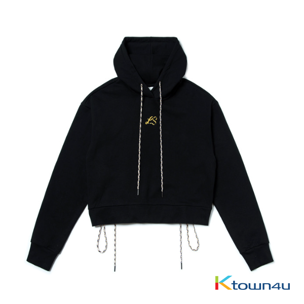 [LISA] [WOMEN'S] NONA9ON - EMBROIDERED HOODIE (BK)