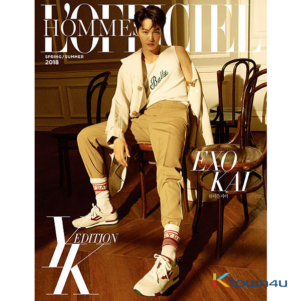 L`OFFICIEL HOMMES YK EDITION B Type (封面 : EXO : KAI)