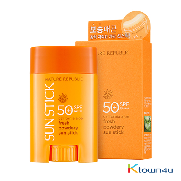 [NATURE REPUBLIC] EXO - New California Aloe Fresh Powdery Sun Stick SPF50+ PA++++ (*Bromide Gift) (*Order can be canceled cause of early out of stock)