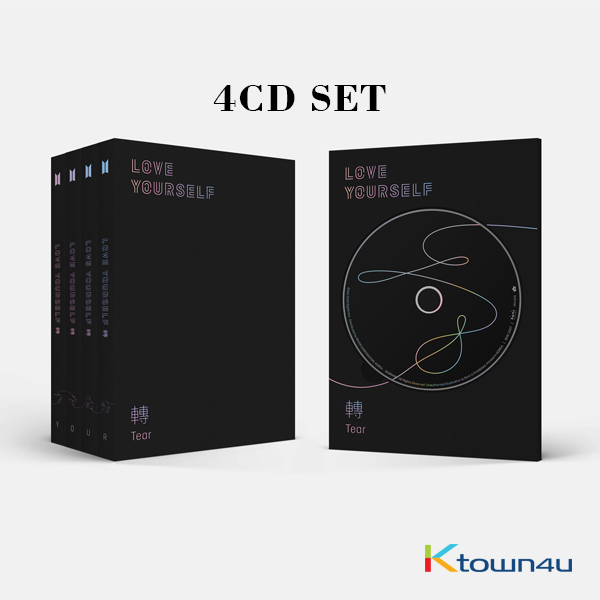 [SET][4CD SET] BTS - Album Vol.3 [LOVE YOURSELF 轉 'Tear'] (Y Ver. + O Ver. + U Ver. + R Ver.) * to buy poster, please select the poster option