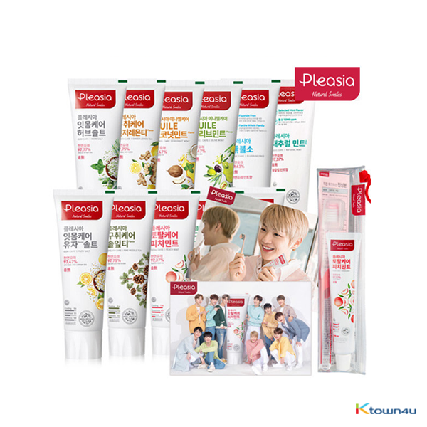 [Pleasia] Wanna One Pleasia Toothpaste Kit + Unrevealed Photo card gift Limited Edition (*Order can be canceled cause of early out of stock)