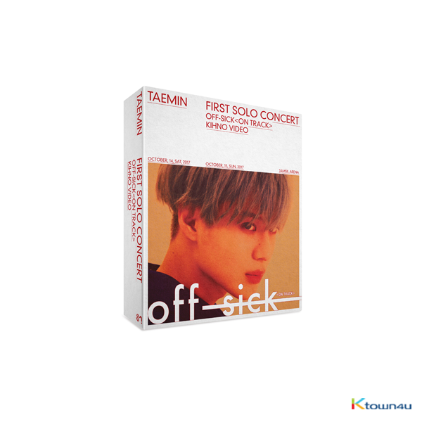 SHINee : TAEMIN - TAEMIN 1st SOLO CONCERT 'OFF-SICK<on track>' Kihno Video *Due to the built-in battery of the Khino album, only 1 item could be ordered and shipped at a time.