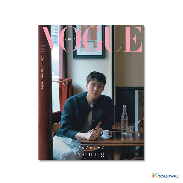 [杂志]EXO 吴世勋 VOGUE 2018.08月刊 A型（折叠海报）  