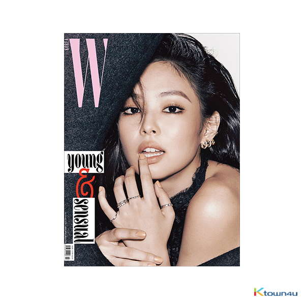 W KOREA 2018.11 B Type (BLACKPINK : JENNIE, EXO : KAI)