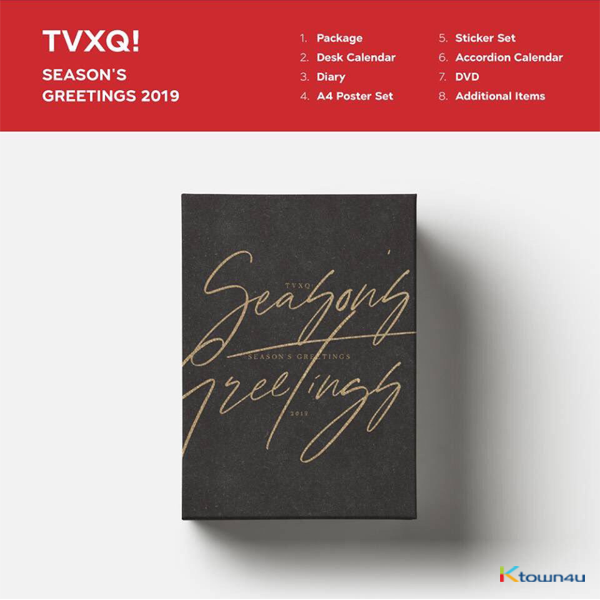 TVXQ! - 2019 SEASON'S GREETINGS (Only Ktown4u's Special Gift : Big Postcard 115*170 Size 1pc ~until sold out)