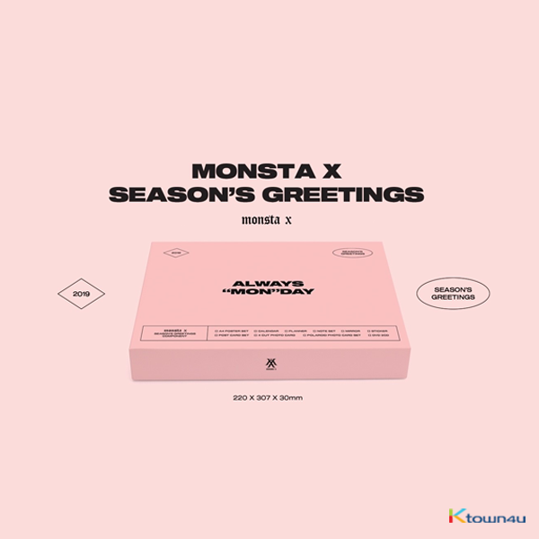 MONSTA X - 2019 SEASON'S GREETING 2019年 台历套装