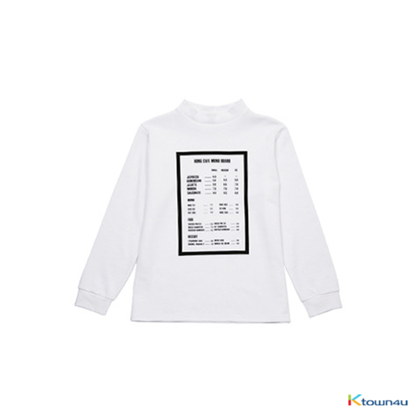 [SKULLHONG] MENU BOARD T-SHIRT [15FW]