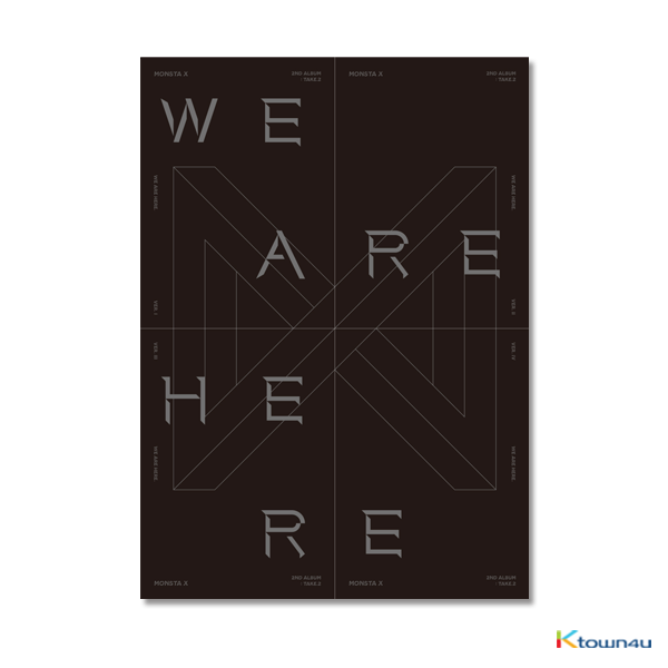 [SET][4CD SET] MONSTA X - Album Vol.2 TAKE.2 [WE ARE HERE] (VER. Ⅰ + VER. Ⅱ + VER. Ⅲ + VER. Ⅳ)