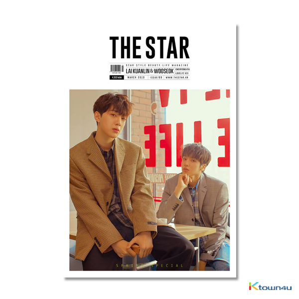 [ブロマイド＋筒付き／韓国雑誌] THE STAR 2019.03 A タイプ (ライグァンリン & Pentagon : ウソク) *表紙のイメージは後日変更されます。