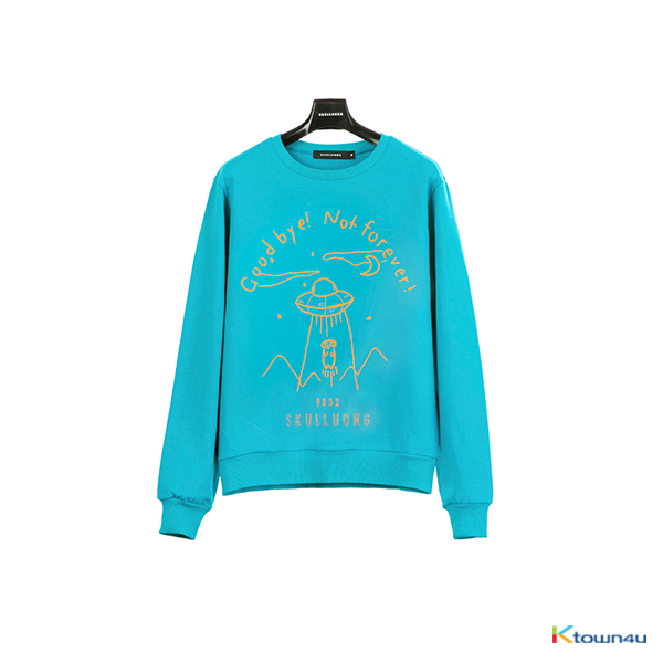 [SKULLHONG] SPSACE SWEATSHIRT BLUE GREEN [19SS]