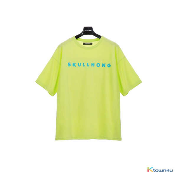 [SKULLHONG] Logo T-Shirt Yellow Green [19SS]