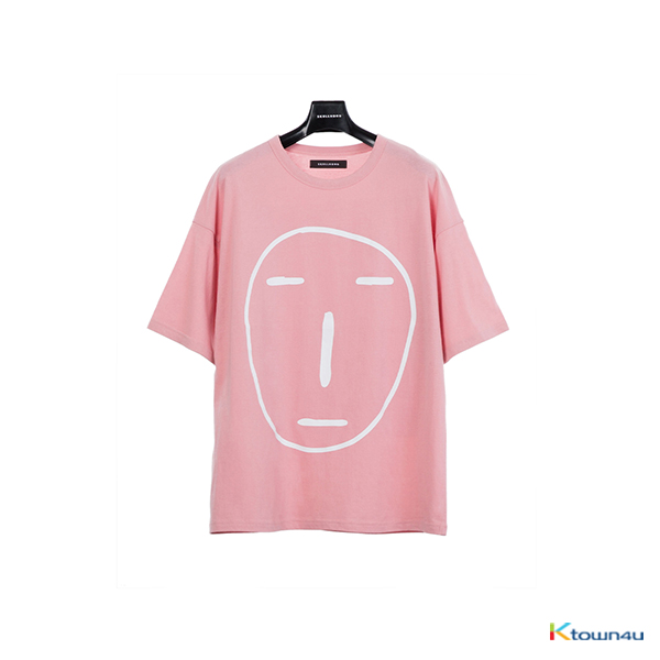[SKULLHONG] Poker Face T-Shirt Pink [19SS]