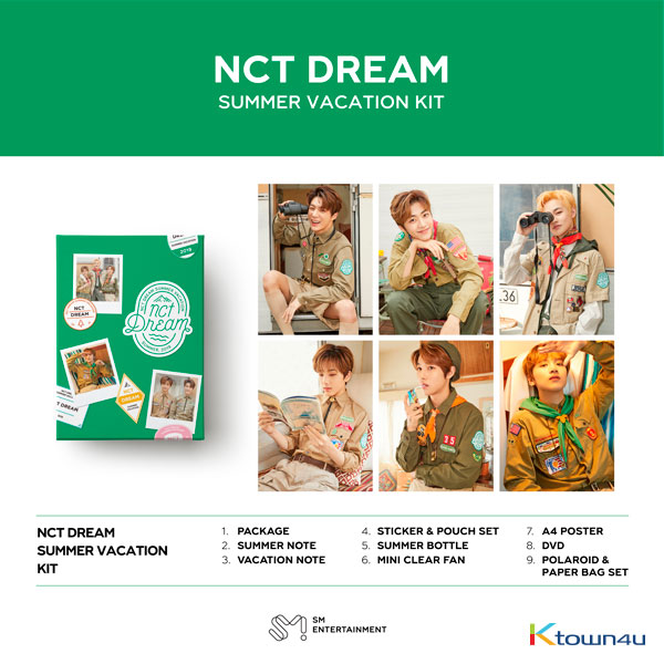 NCT DREAM - 2019 NCT DREAM SUMMER VACATION KIT *Pre-order period from April 26 to May 7 at 24:00 (Ktown4u Preorder benefit : Big Postcard 1p gift)