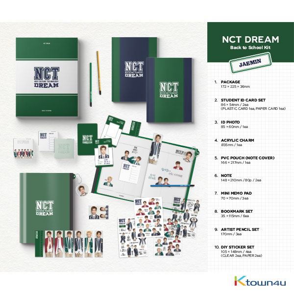 NCT DREAM - 2019 NCT DREAM Back to School Kit (JAEMIN) *Ktown4u Preorder benefit : Big Postcard 115*170mm 1p